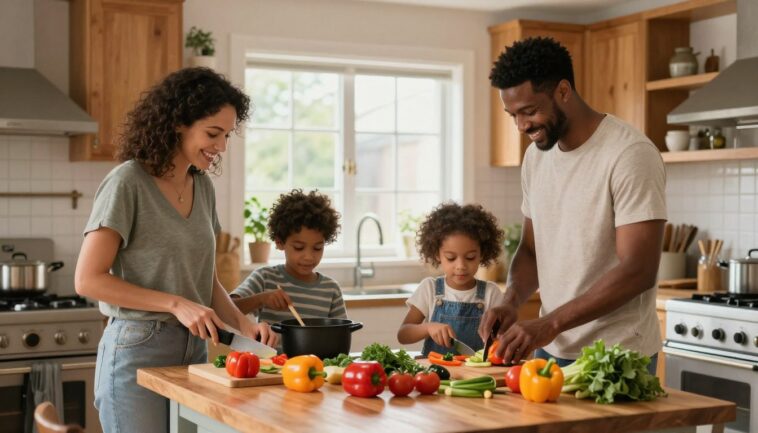 Kochen Familie