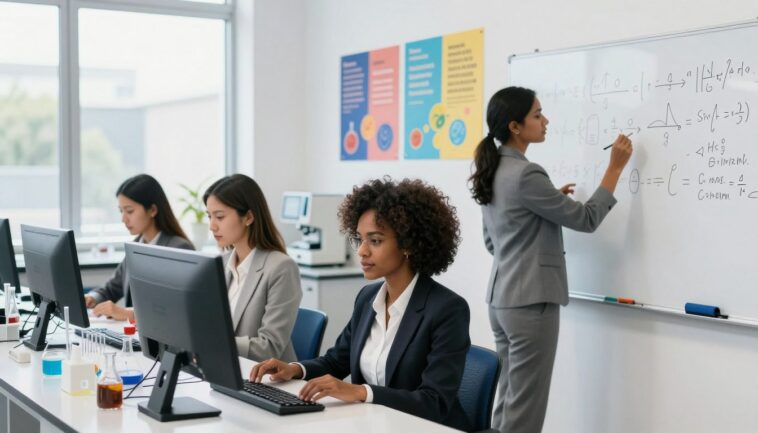 frauen in mint-fächern